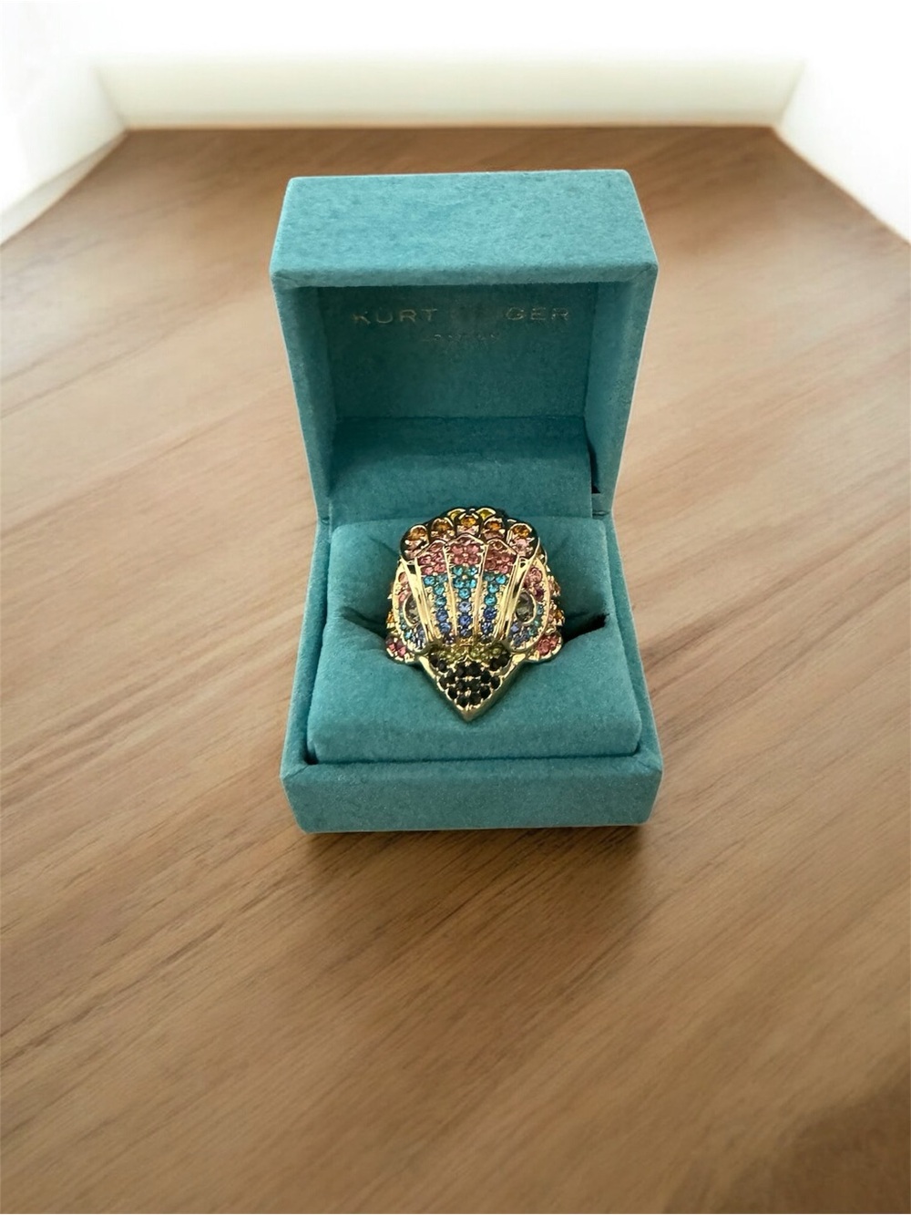 Kurt Geiger Crystal Eagle Ring